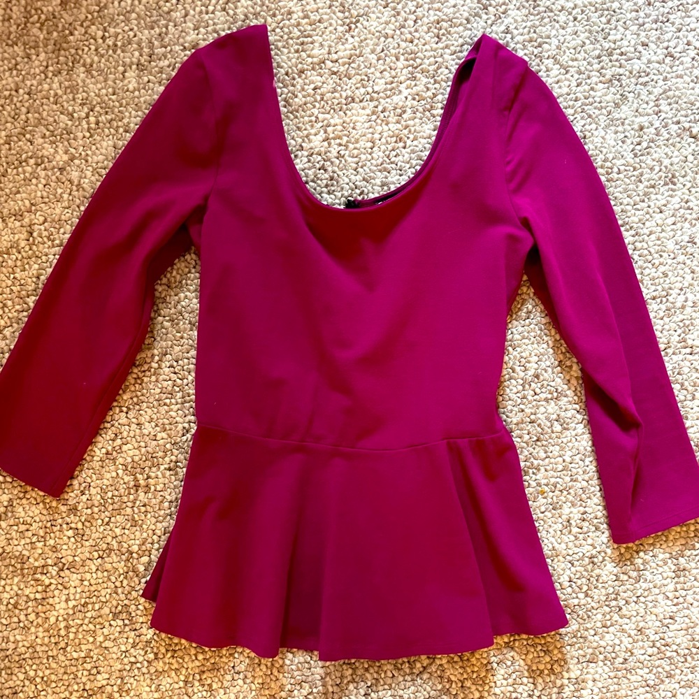Express magenta babydoll top
